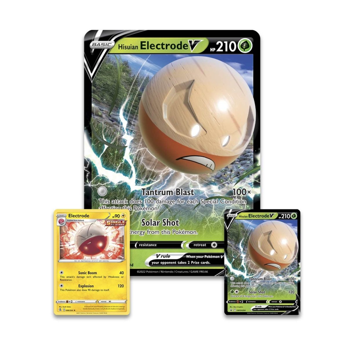 Hisuian Voltorb is an Electric- and Grass-type Pokemon part of the