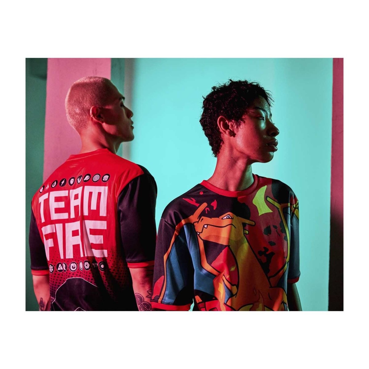 Pokémon Center × OMOCAT: Team Fire Jersey - Adult | Pokémon Center
