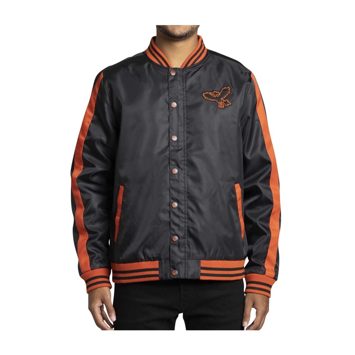 Moltres Pokémon Jackets Black Snap-Down Jacket - Adult | Pokémon 