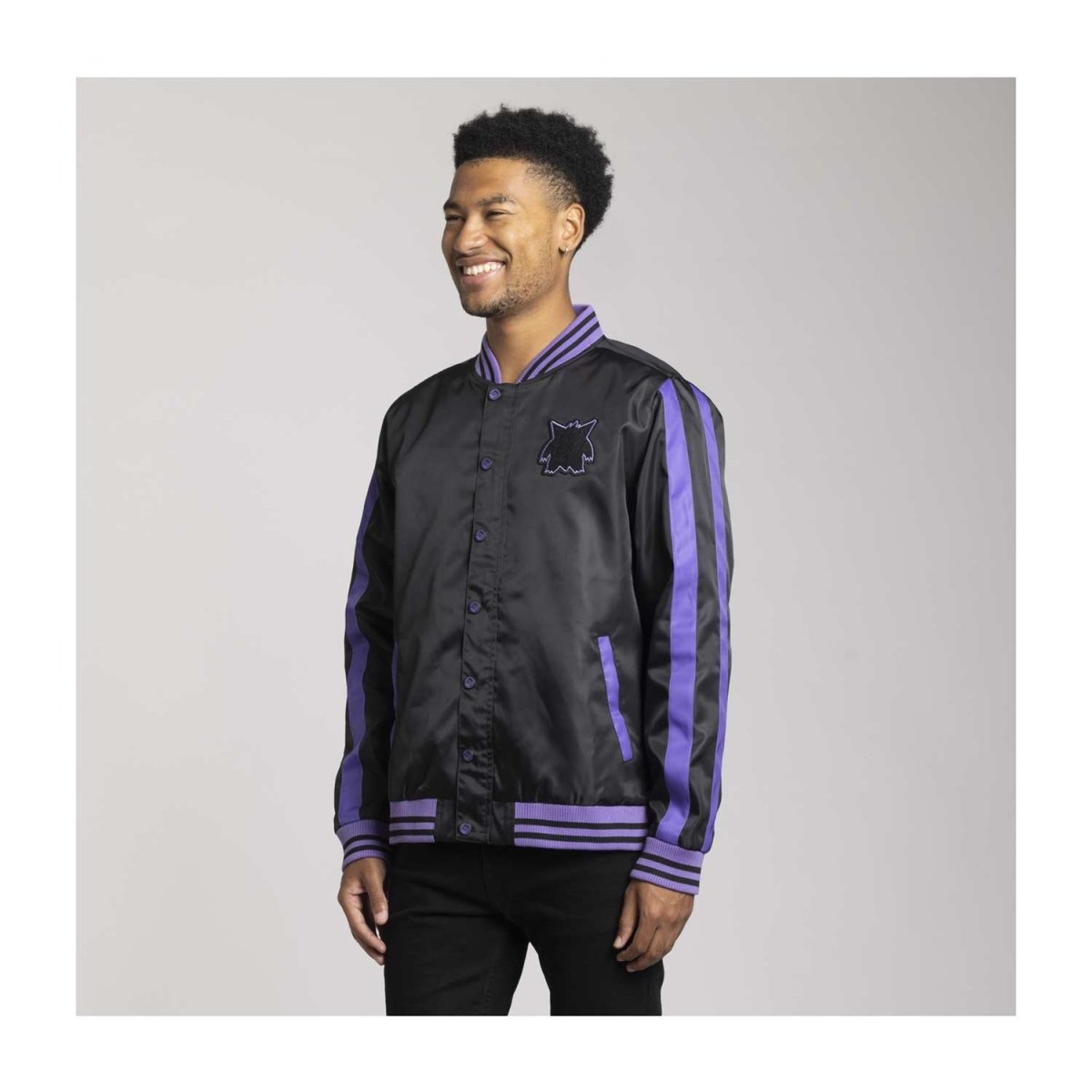 Gengar Pokémon Jackets Black Snap-Down Jacket - Adult | Pokémon