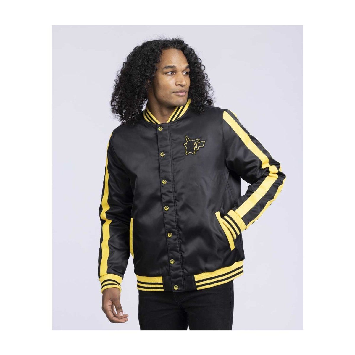 nood Clan zout Pikachu Pokémon Jackets Black Insulated Snap-Down Jacket - Adult | Pokémon  Center Official Site