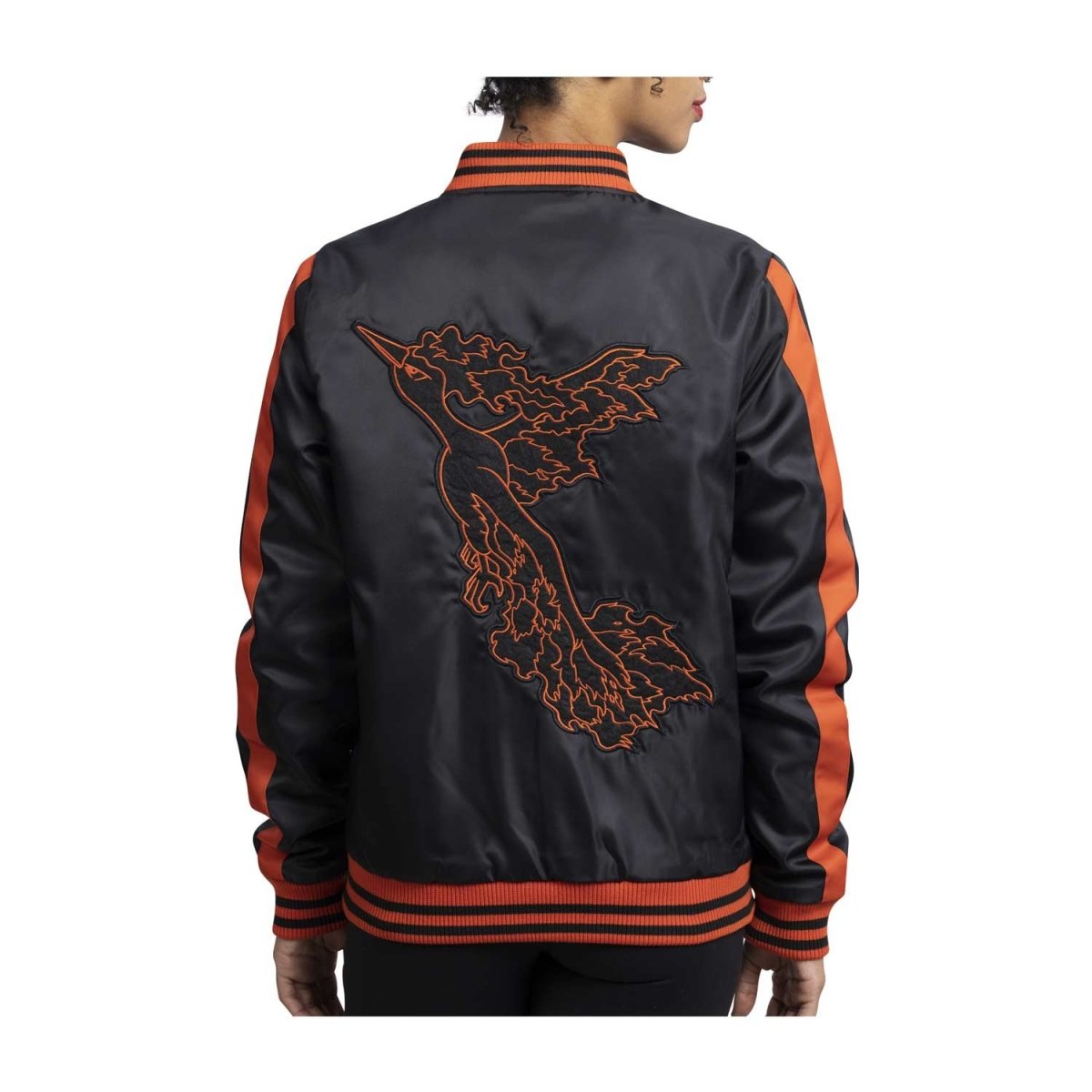 Moltres Pokemon Jackets Black Insulated Snap Down Jacket Adult Pokemon Center Official Site
