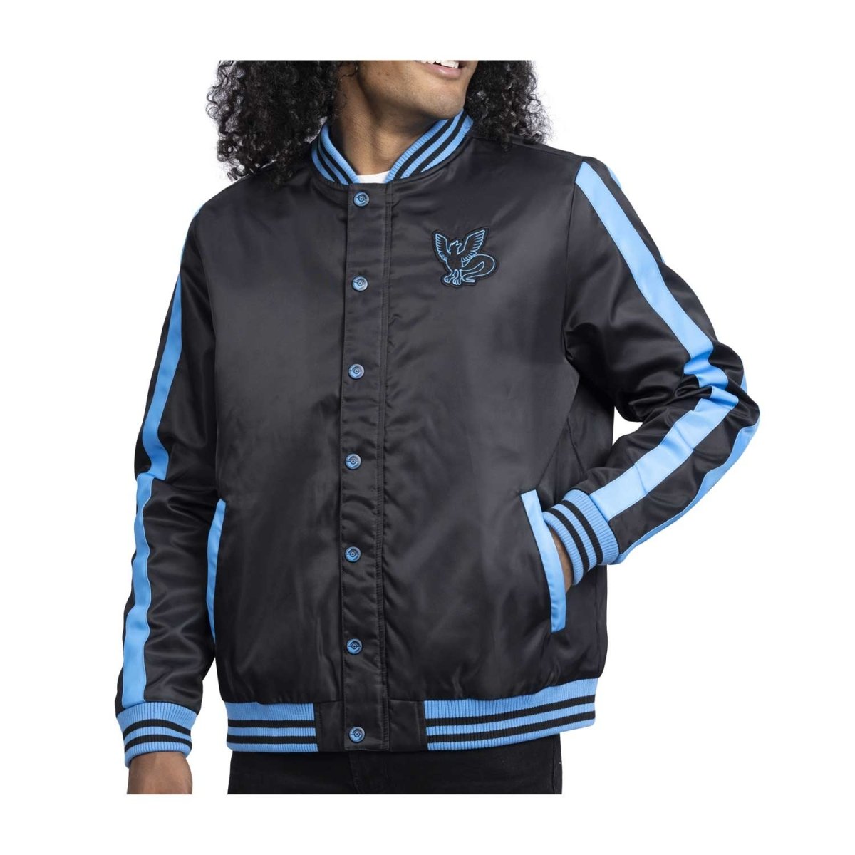 Articuno Pokémon Jackets Black Insulated Snap-Down Jacket - Adult ...