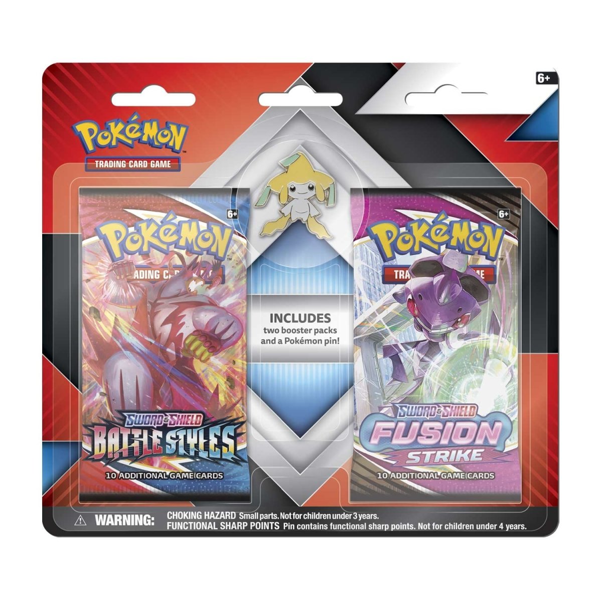 Pokémon TCG: 2 Booster Packs & Jirachi Collector's Pin