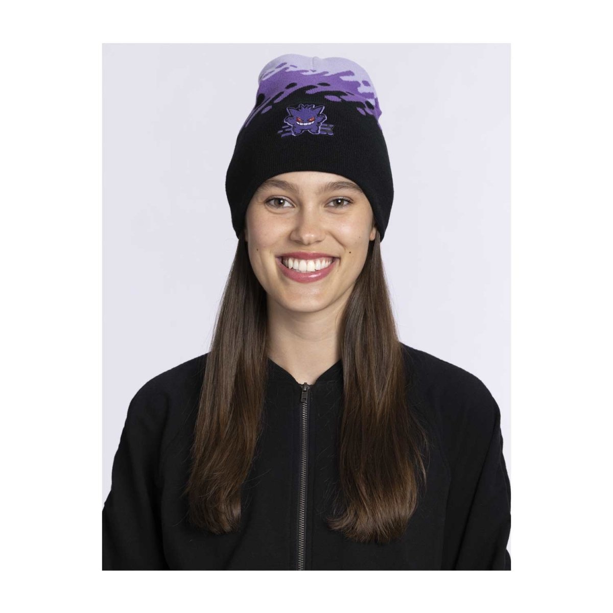 Gengar Black & Purple Reversible Beanie (One Size-Adult