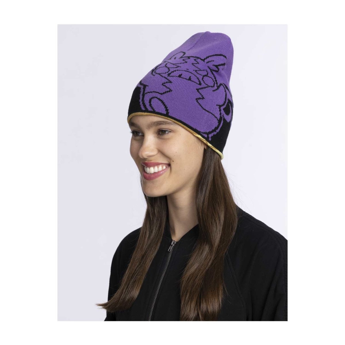 Morpeko Yellow & Purple Reversible Beanie (One Size-Adult