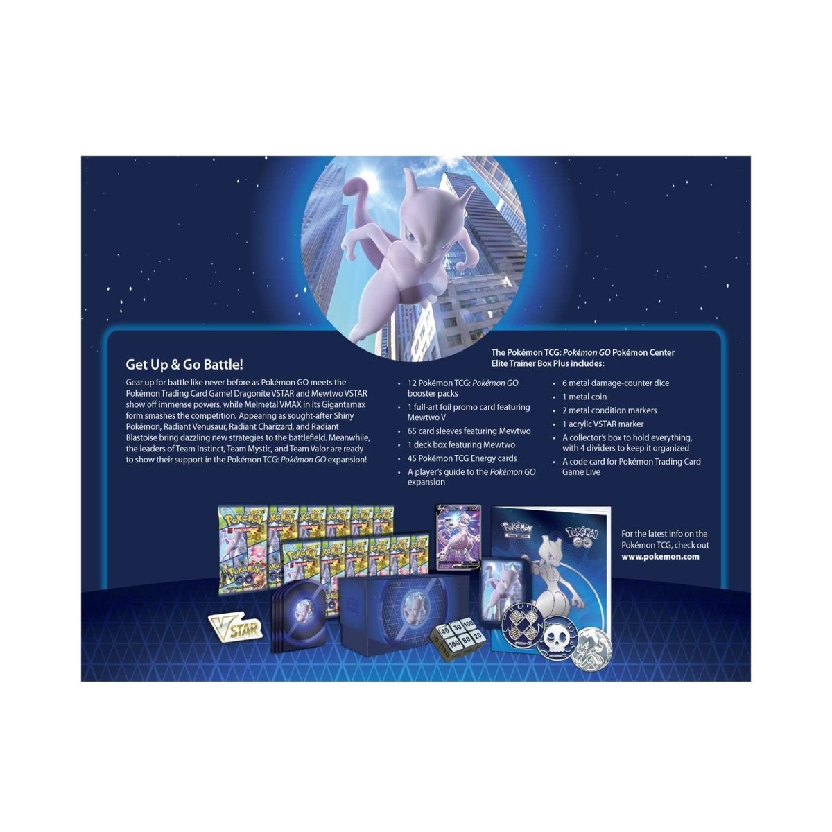 Pokemon TCG: Pokemon GO Elite Trainer Box Card Sleeves - Mewtwo (65-Pack) -  Kanto Kollectors