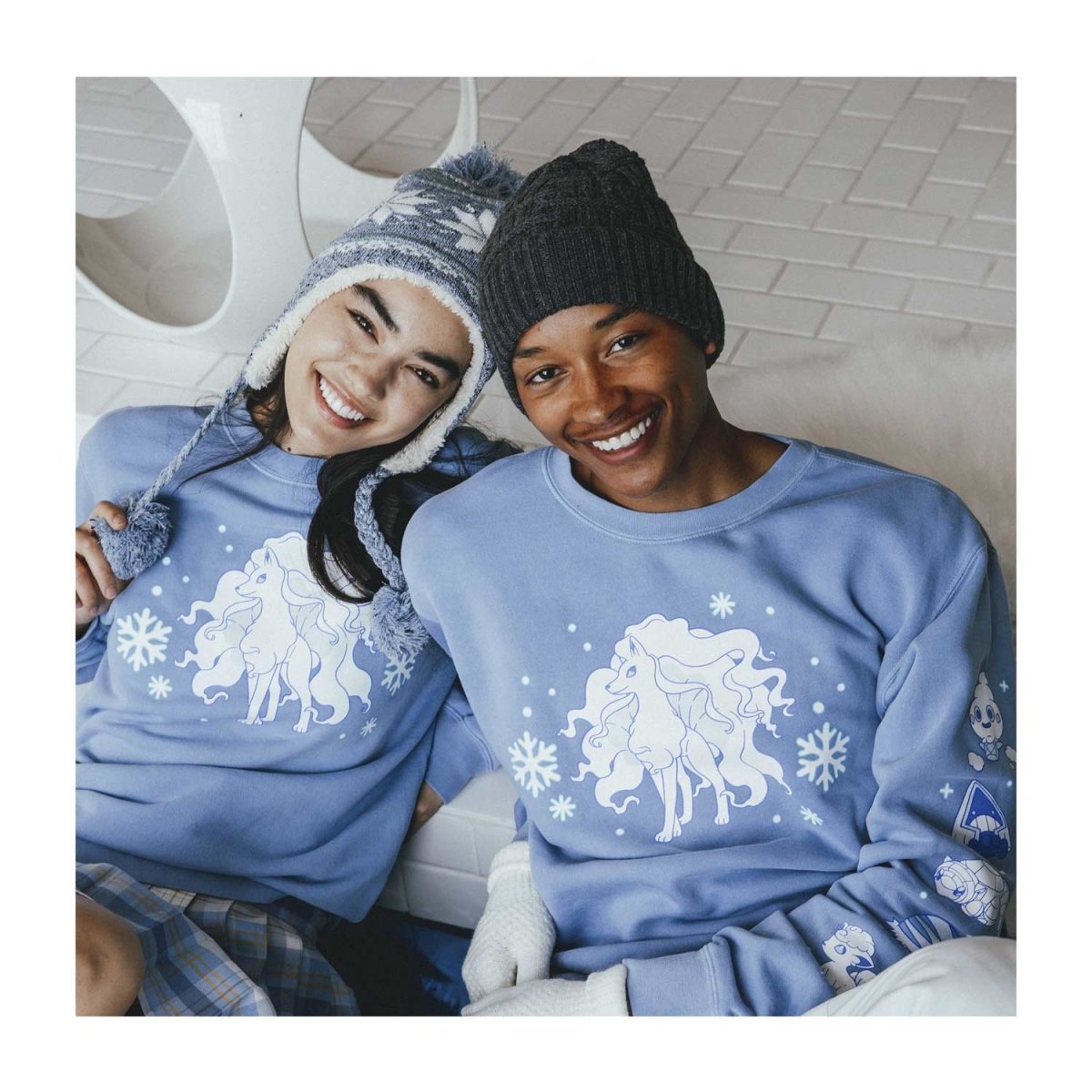 Pokémon Center × OMOCAT: Ice Type Midweight Crew Neck Sweatshirt