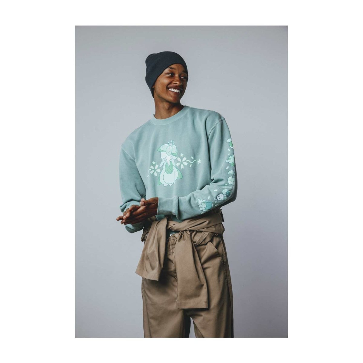 Pokémon Center × OMOCAT: Grass Type Midweight Crew Neck Sweatshirt