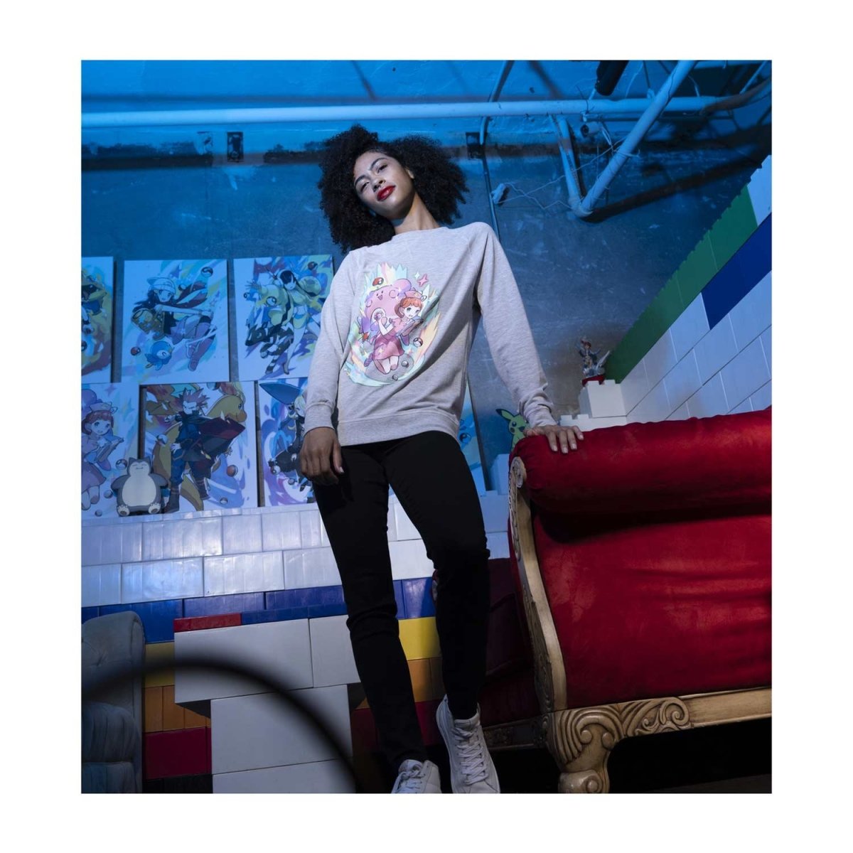 Pokémon Center Lady Pokémon Trainers Heather Gray French Terry