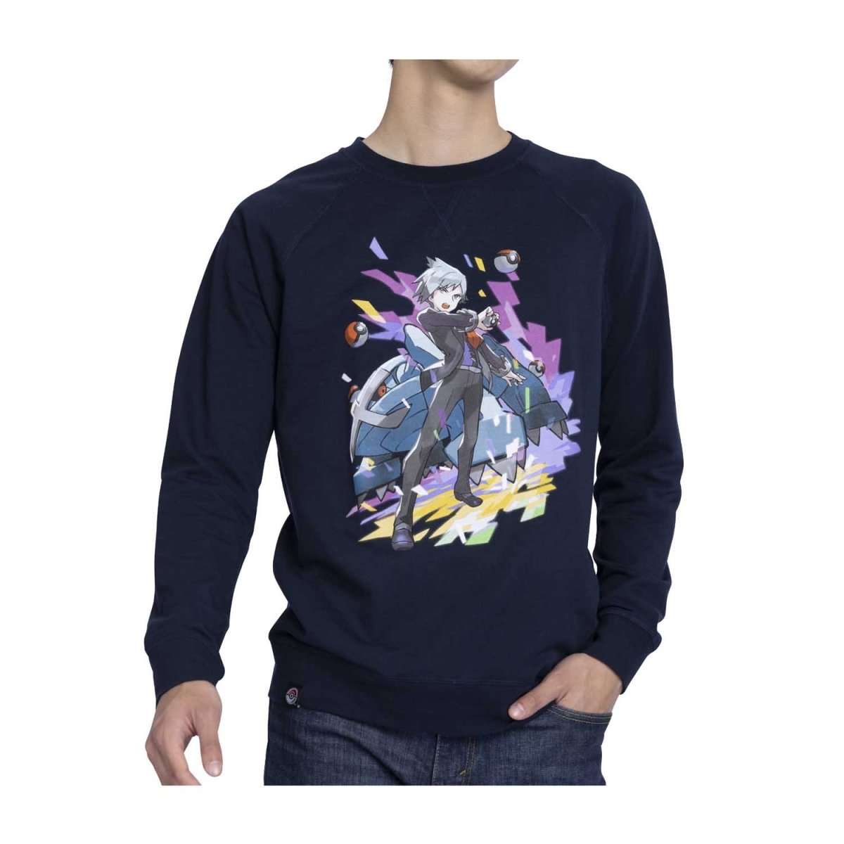 Steven Stone Pokémon Trainers Midnight Navy French Terry Crew Neck