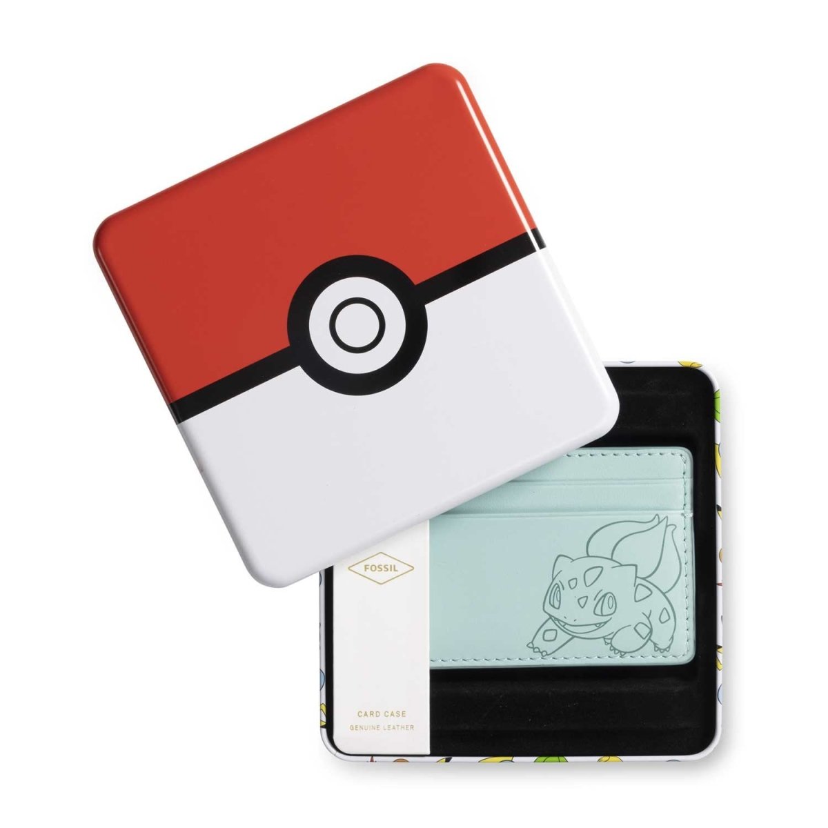 Pokémon Center × Fossil: Bulbasaur Green Leather Steven Card Case