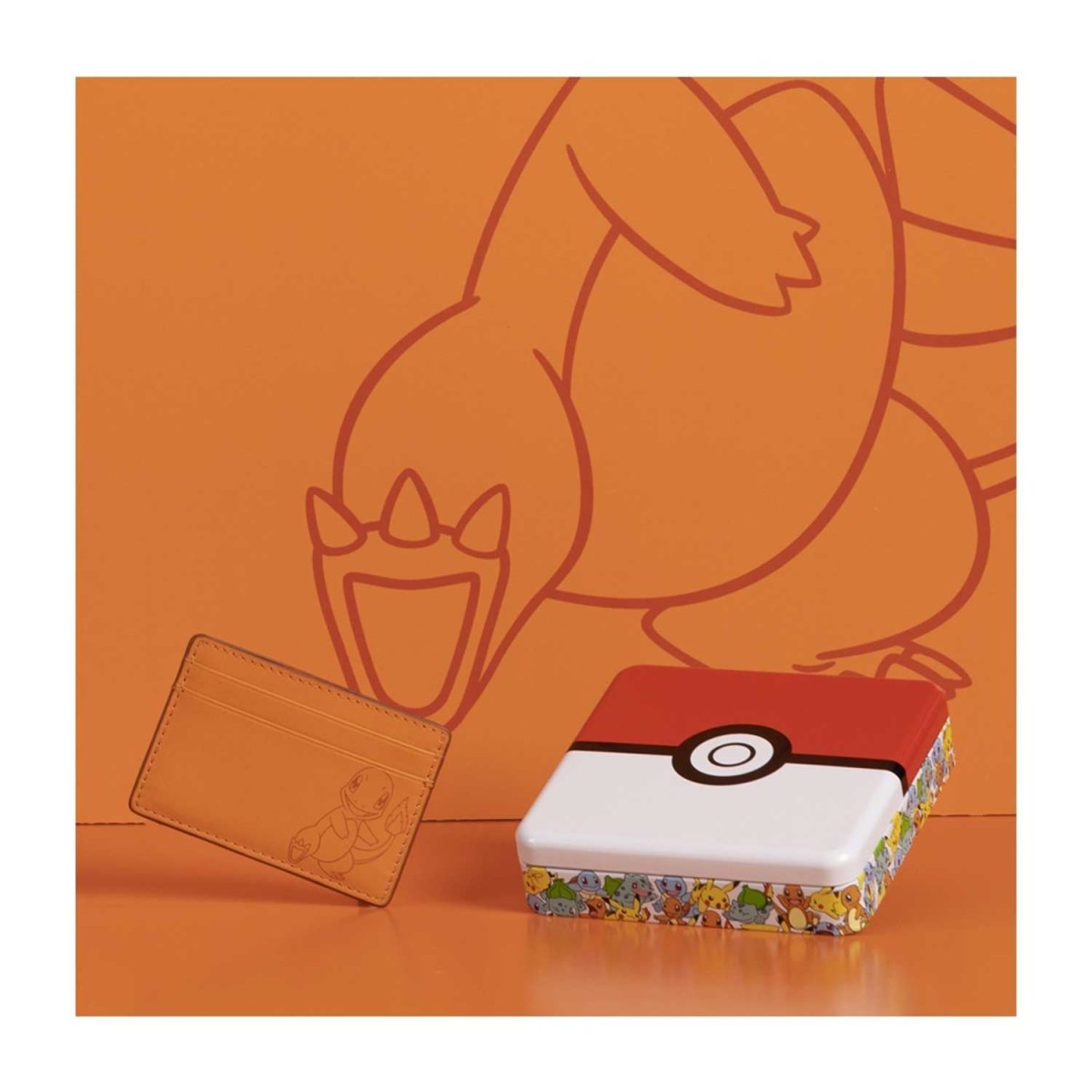 Pokémon Center × Fossil: Charmander Orange Leather Steven Card