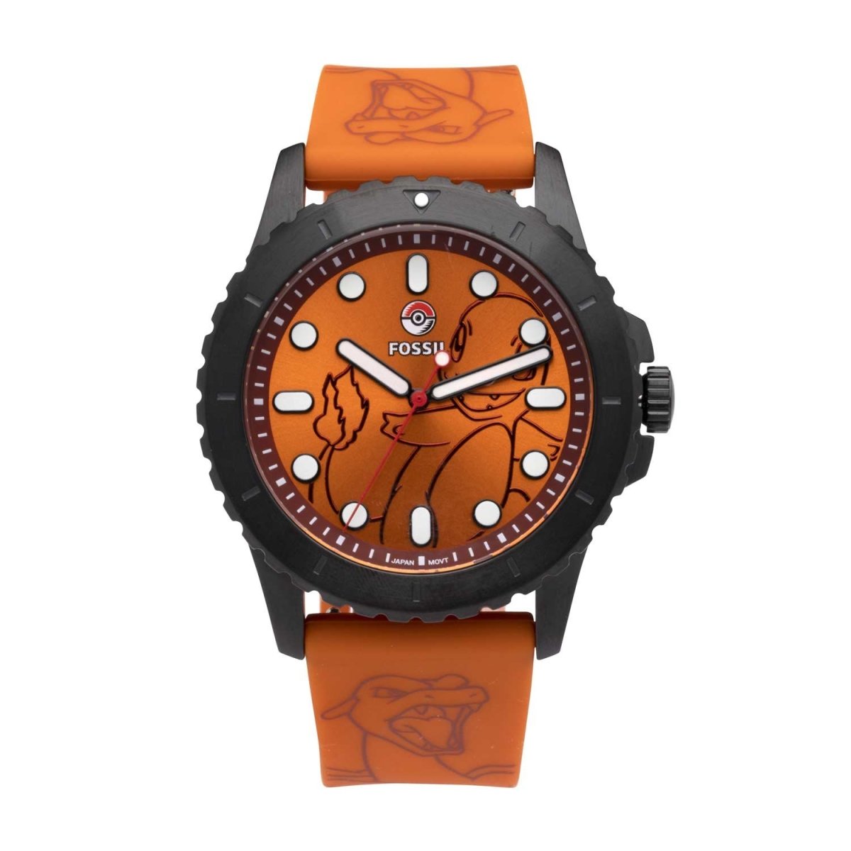 Pokémon Center × Fossil: Charmander Orange Watch (One Size-Adult) | Pokémon  Center Official Site