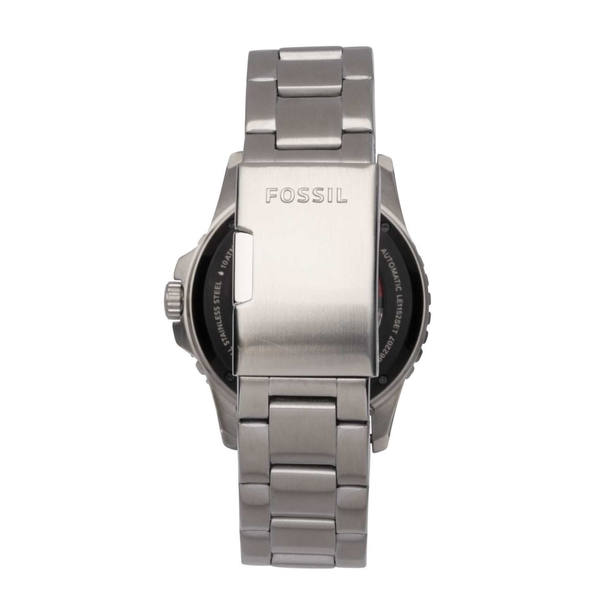 Fossil stainless sales steel back