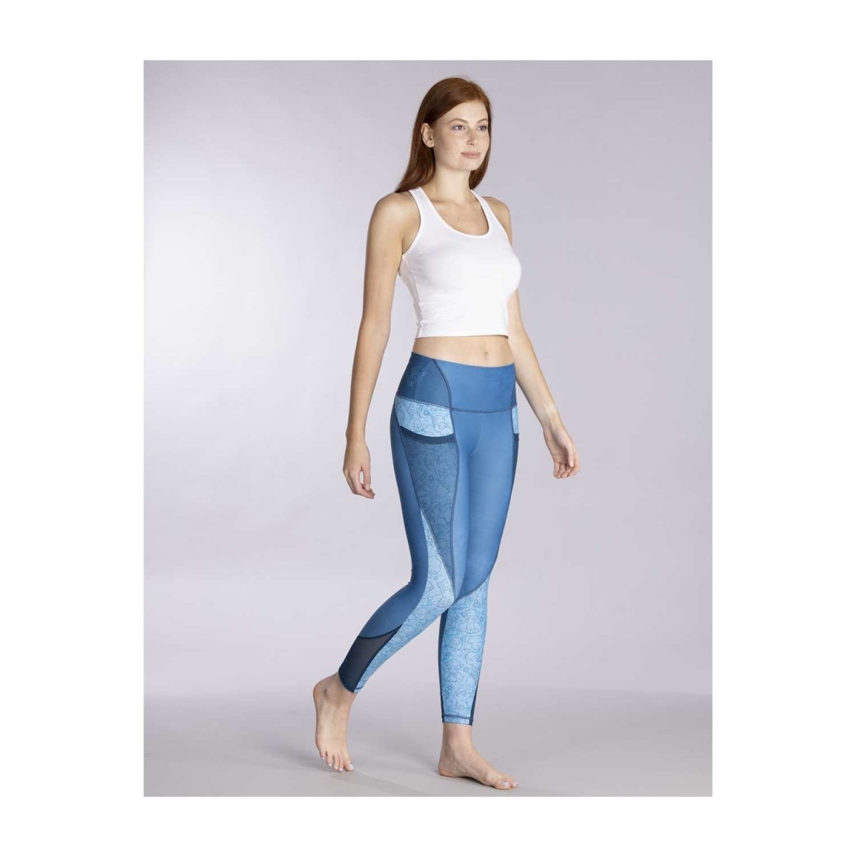 Alolan Vulpix Blue 7/8 Length Leggings - Adult | Pokémon Center ...