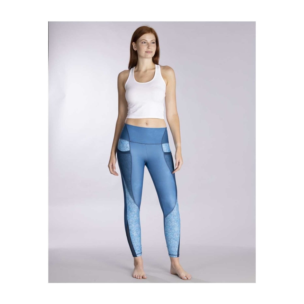 Alolan Vulpix Blue 7/8 Length Leggings - Adult | Pokémon Center ...