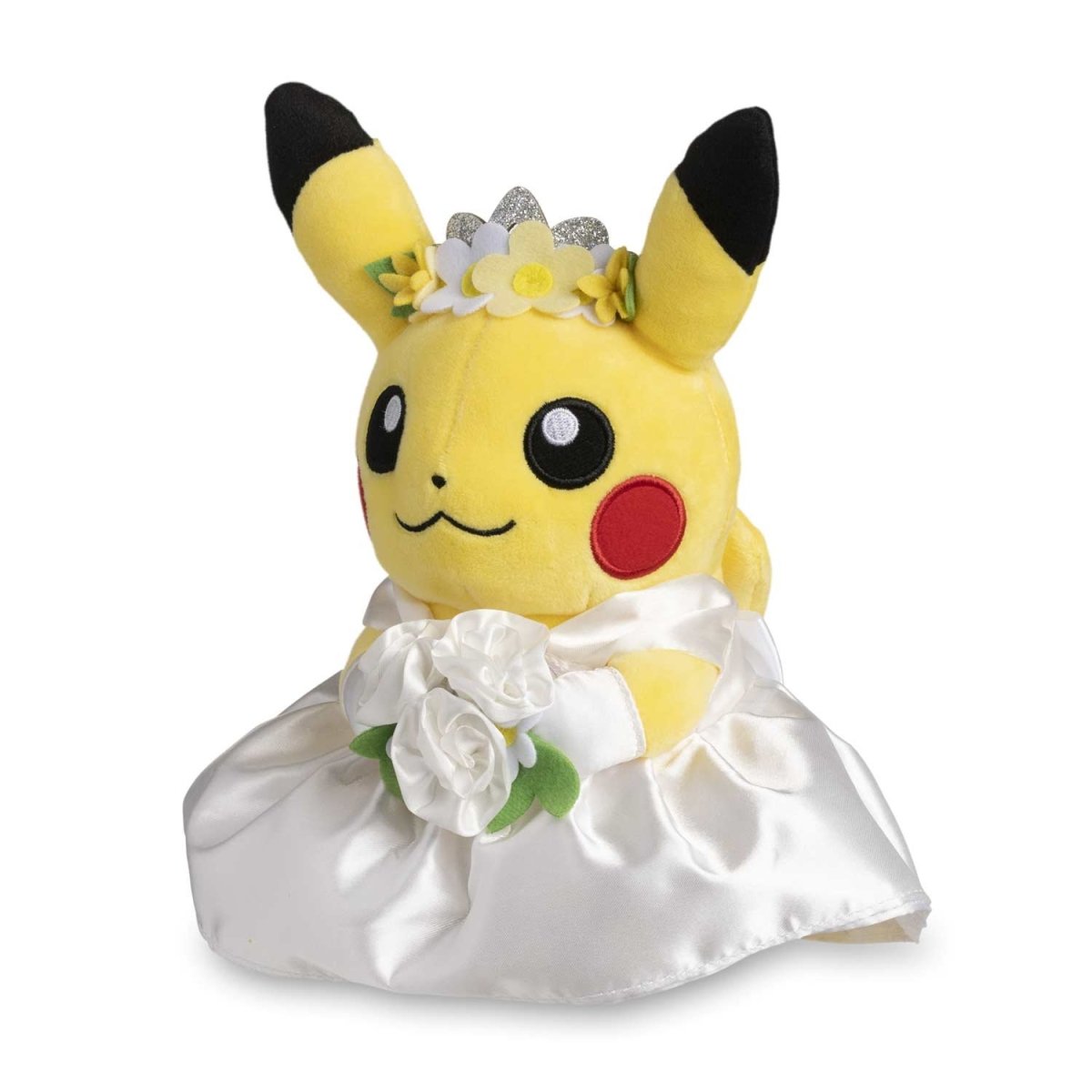 Pikachu Wedding: Wedding Dress Pikachu (Female) Plush - 8 In.