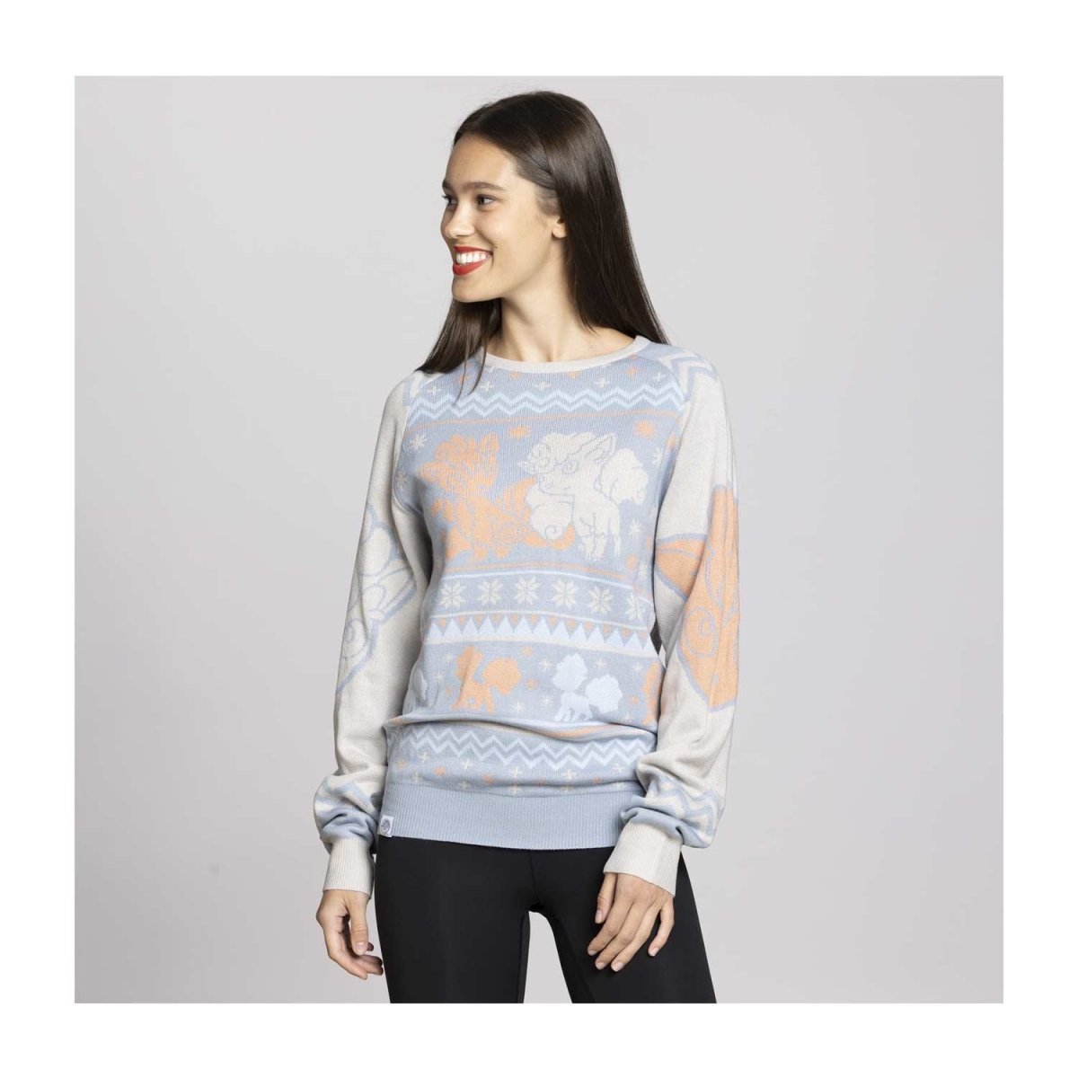 Vulpix & Alolan Vulpix Snowflake Knit Sweater - Adult | Pokémon