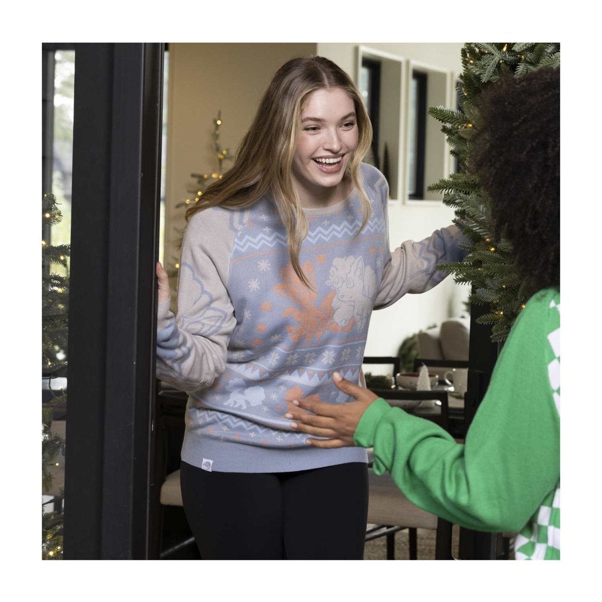 Vulpix & Alolan Vulpix Snowflake Knit Sweater - Adult | Pokémon