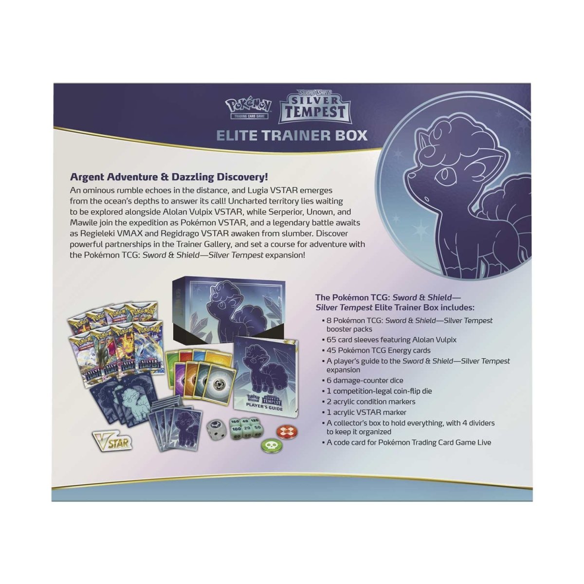 pokemon silver tempest elite trainer box card list SS12 Silver Tempest Elite Trainer Box ETB