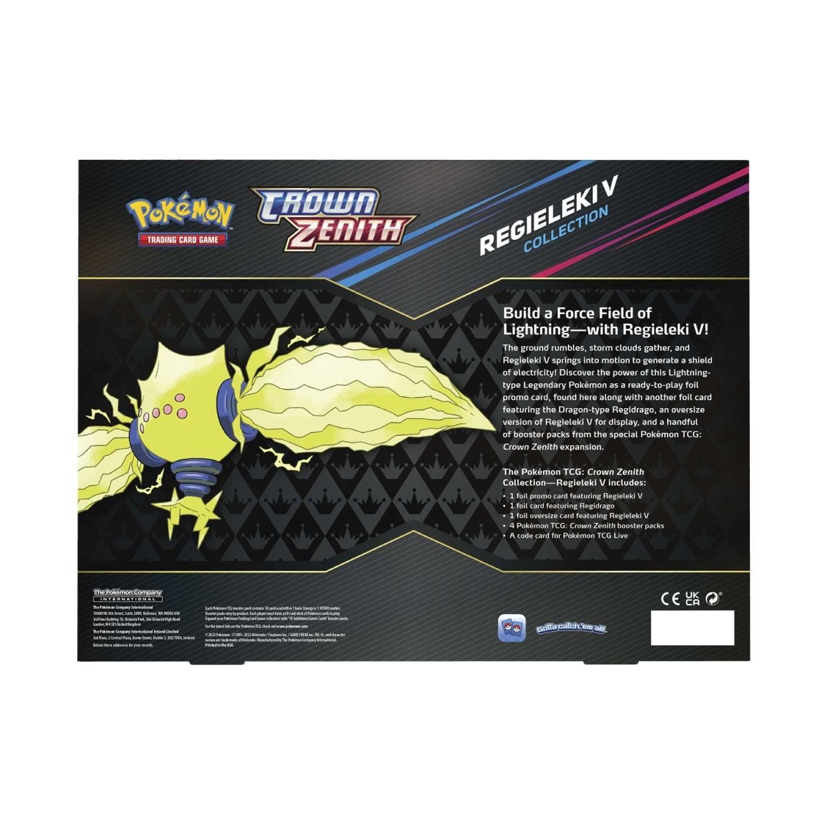 Pokemon TCG Crown Zenith Regidrago / Regieleki V Collection Box