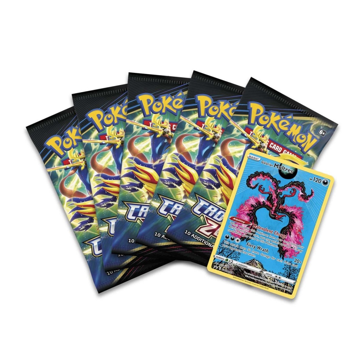 POKÉMON TRADING CARD GAME: CROWN ZENITH TIN - GALARIAN MOLTRES, EACH -  Ralphs