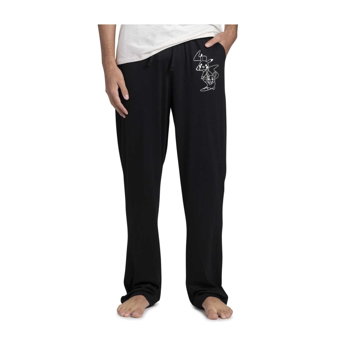 Pikachu & Yamper Electric Pals Black Sleep Pants - Men | Pokémon Center ...