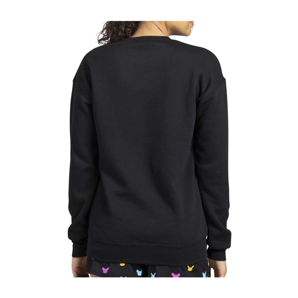 Pikachu & Yamper Electric Pals Black Crew Neck Sweatshirt - Women