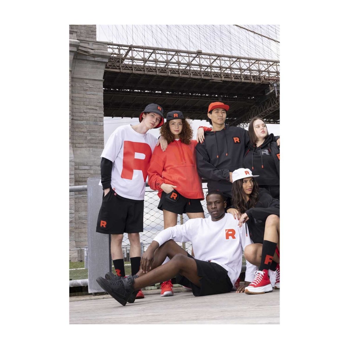 Team Rocket HQ Collection Black Pullover Anorak Jacket - Adult