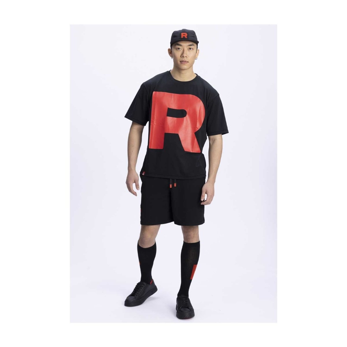 Team Rocket HQ Collection Black & Red Crew Socks - Adult Team Rocket HQ Collection Black & Red Crew Socks - Adult