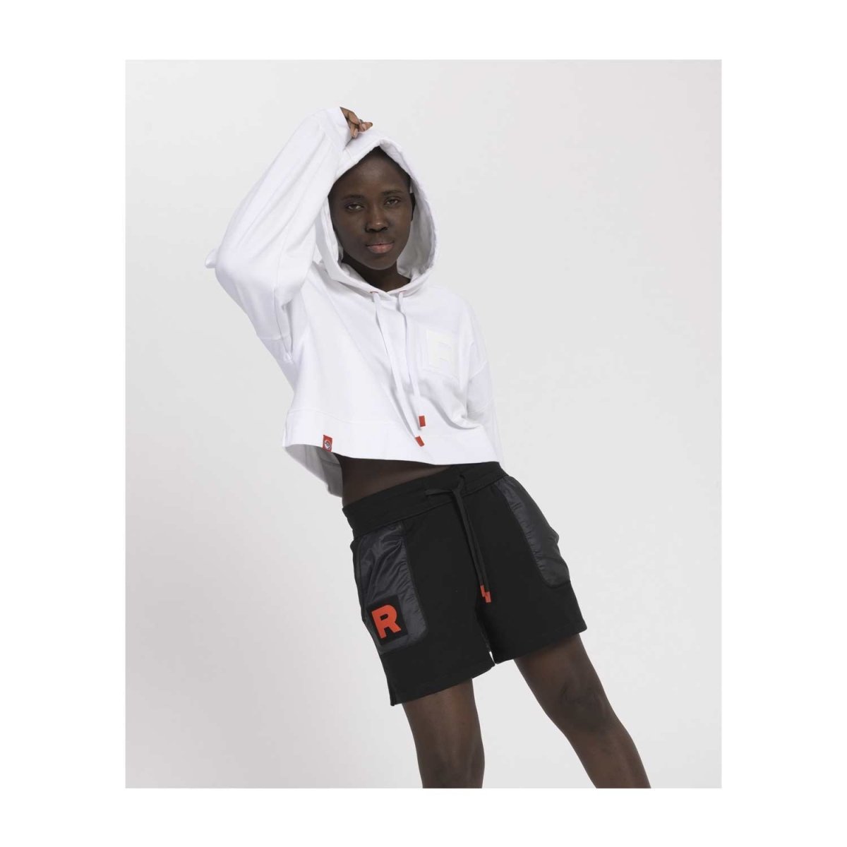 Team Rocket HQ Collection Black Fleece Shorts - Women