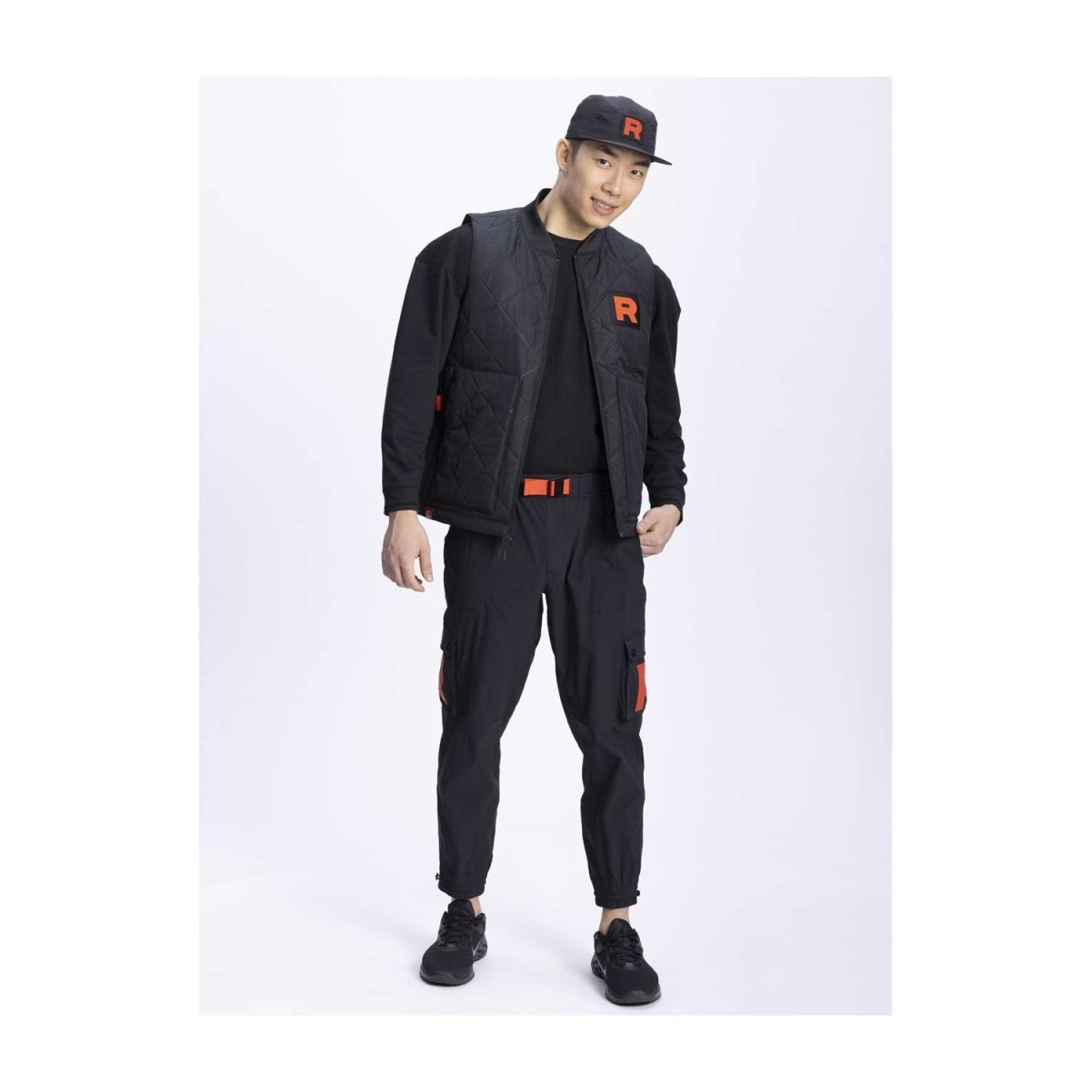 Team Rocket HQ Collection Black Relaxed Fit Utility Jogger Pants
