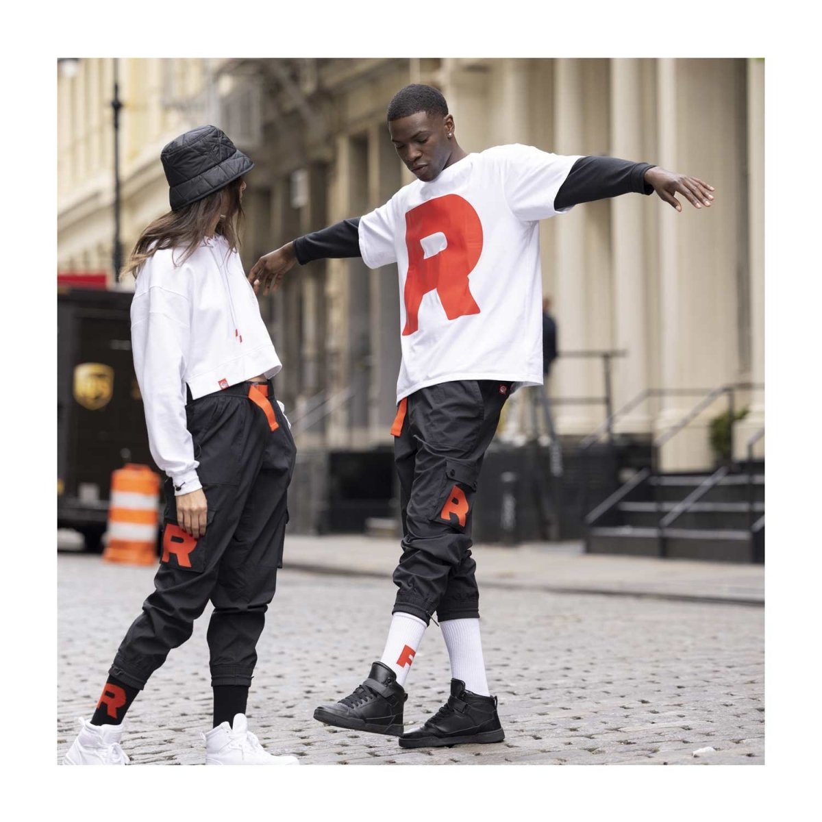 Team Rocket HQ Collection Black Relaxed Fit Utility Jogger Pants - Adult