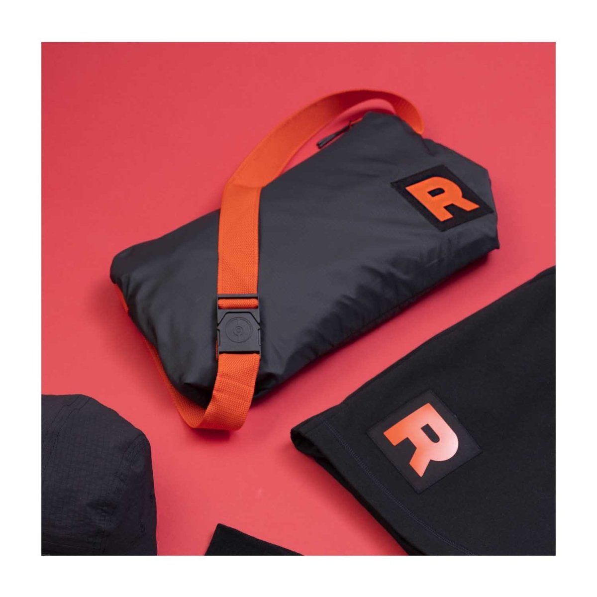 Team Rocket HQ Collection Black Packable Anorak Jacket Team Rocket HQ Collection Black Packable Anorak Jacket