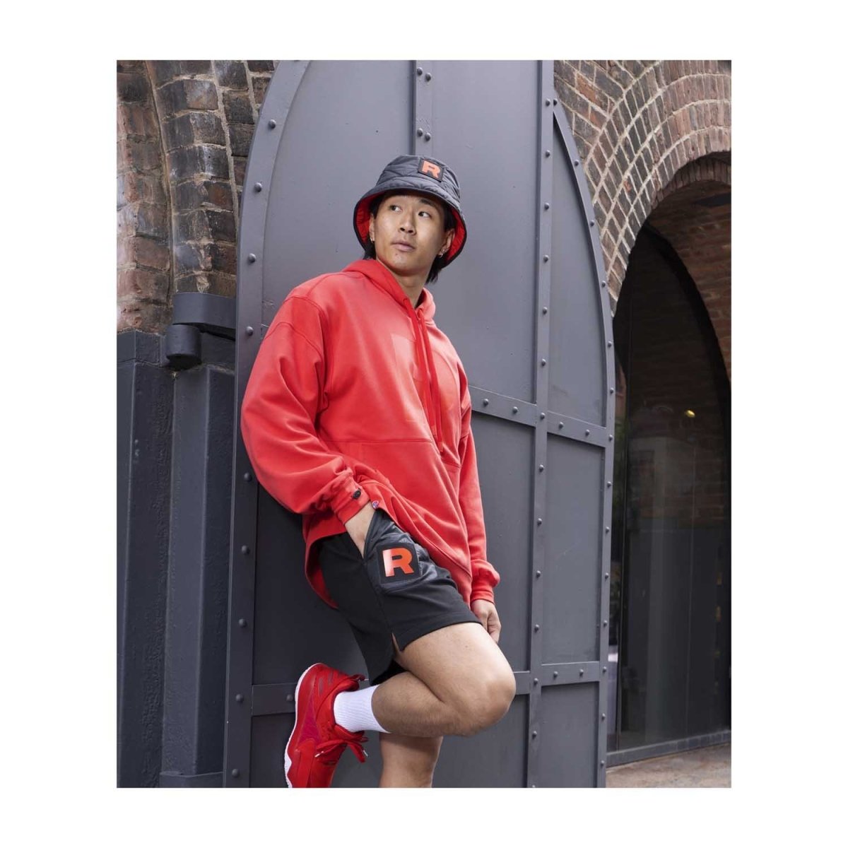 Team Rocket HQ Collection Red Fleece Pullover Hoodie - Adult