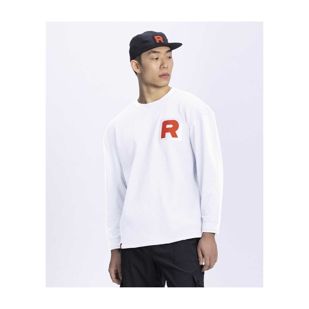 Team Rocket HQ Collection White Relaxed Fit Long-Sleeve T