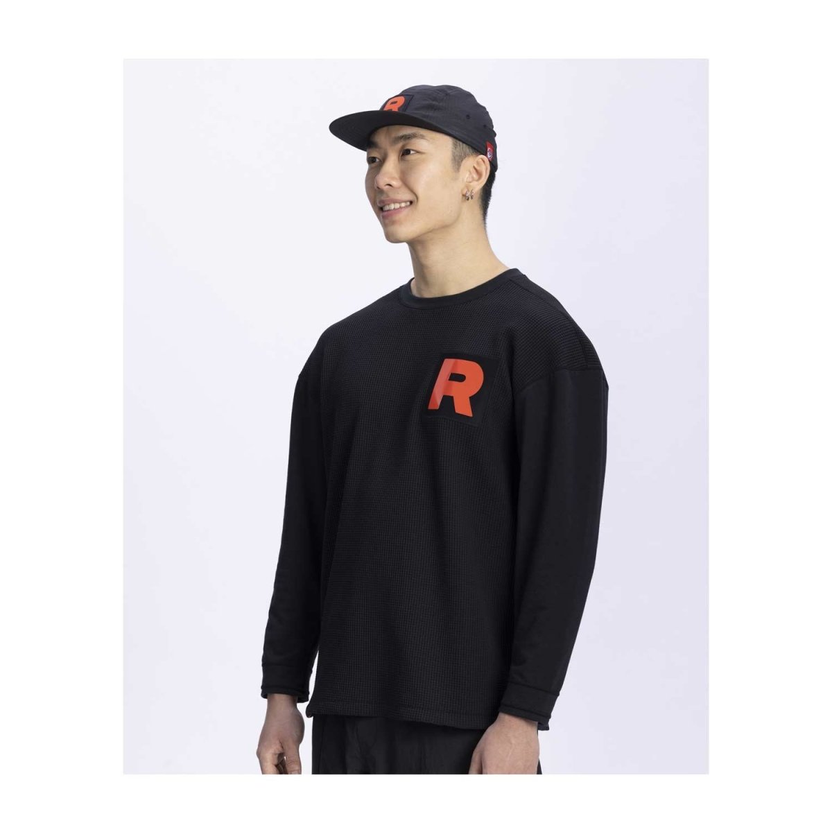 Team Rocket HQ Collection Black Relaxed Fit Long-Sleeve T
