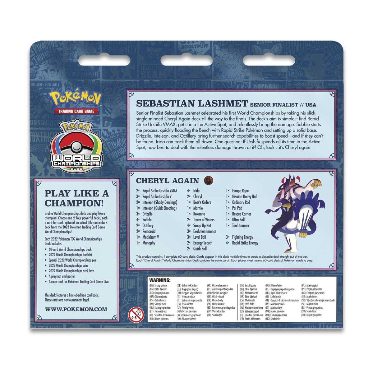 2022 Pokémon World Championships Deck (Sebastian Lashmet, Cheryl
