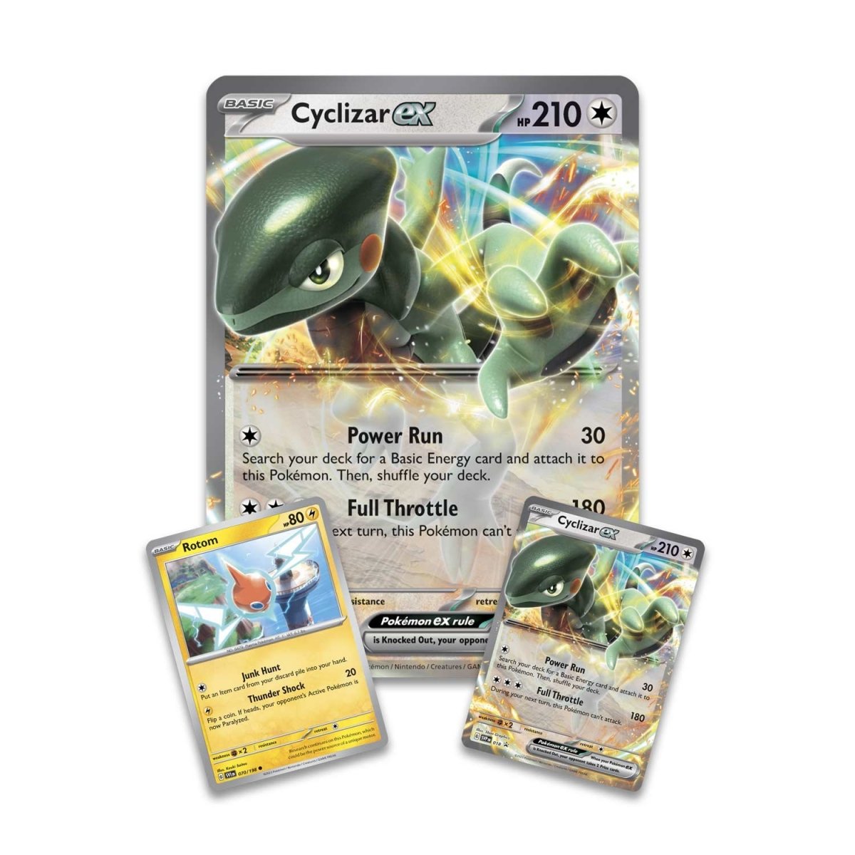 thumbnail image 2 of Pokemon TCG: Scarlet & Violet - Temporal Forces 3 Booster Pack Blister With Cyclizar Promo Card 2 of 9
