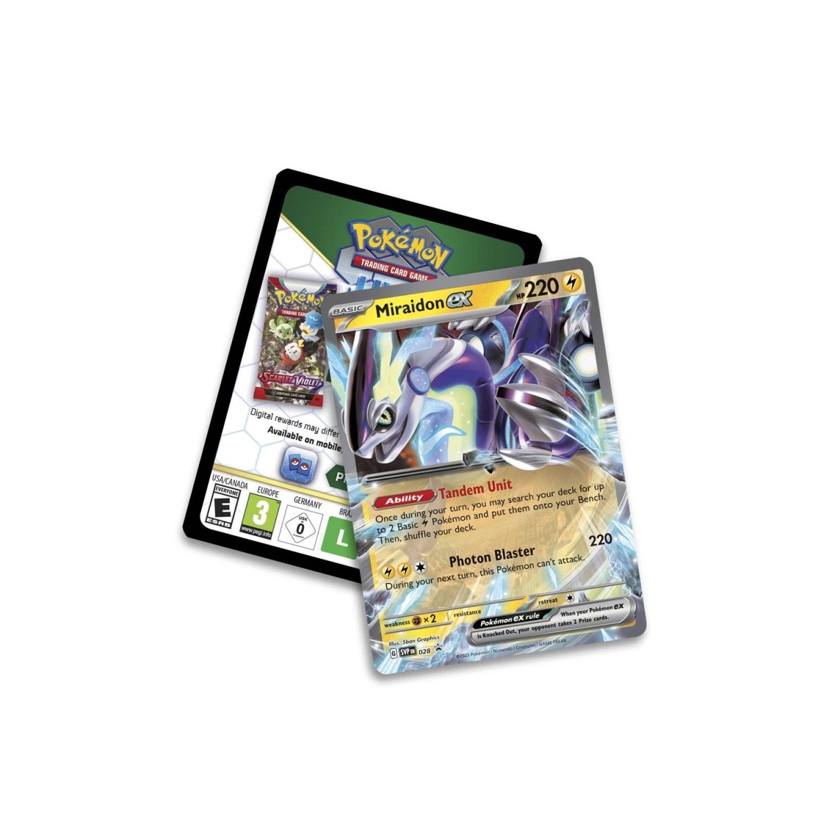 Box Pokémon TCG Lendas de Paldea - Miraidon EX - El King