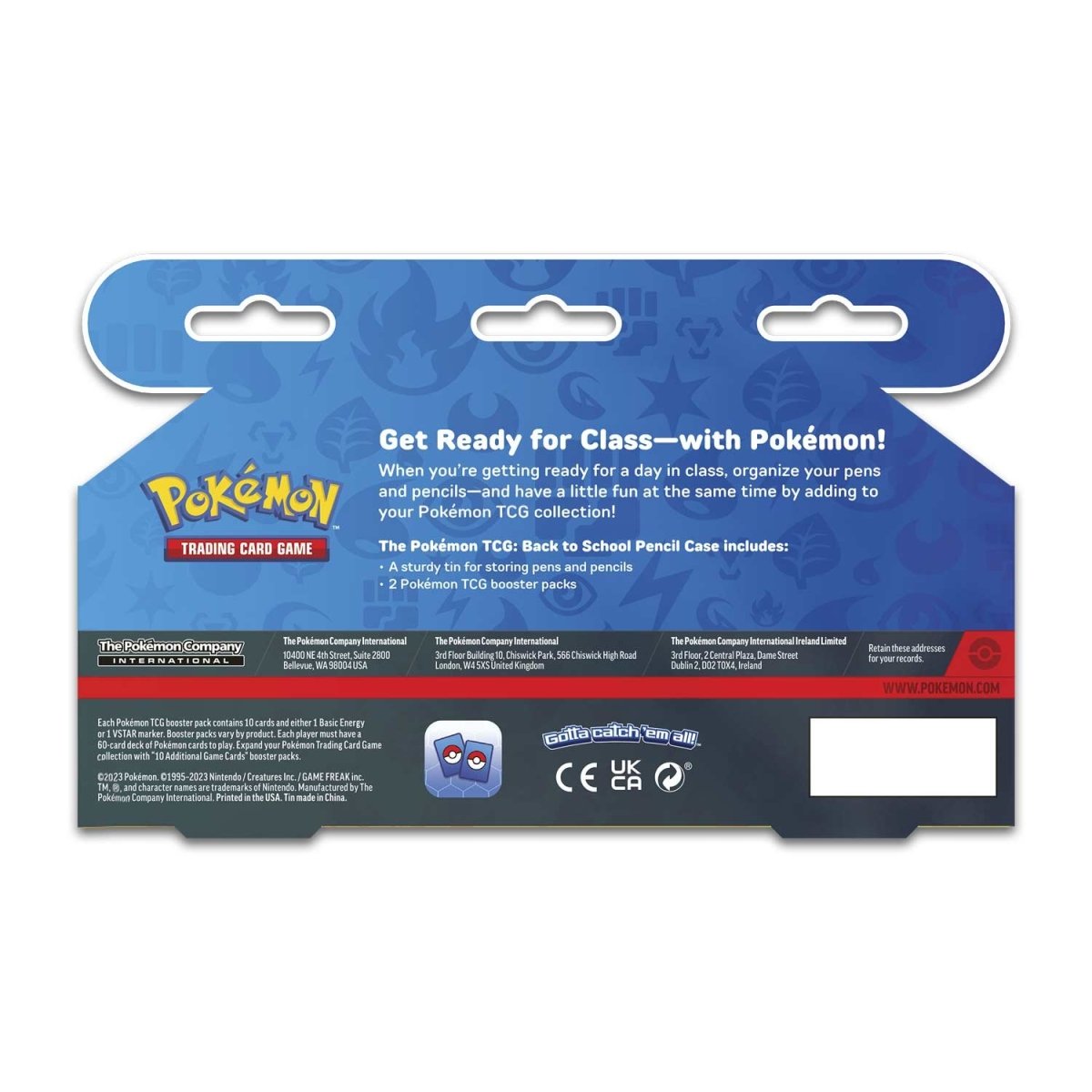 POKEMON TCG: BACK TO SCHOOL 2023: PENCIL CASE POKEMON TCG: BACK TO SCHOOL 2023: PENCIL CASE