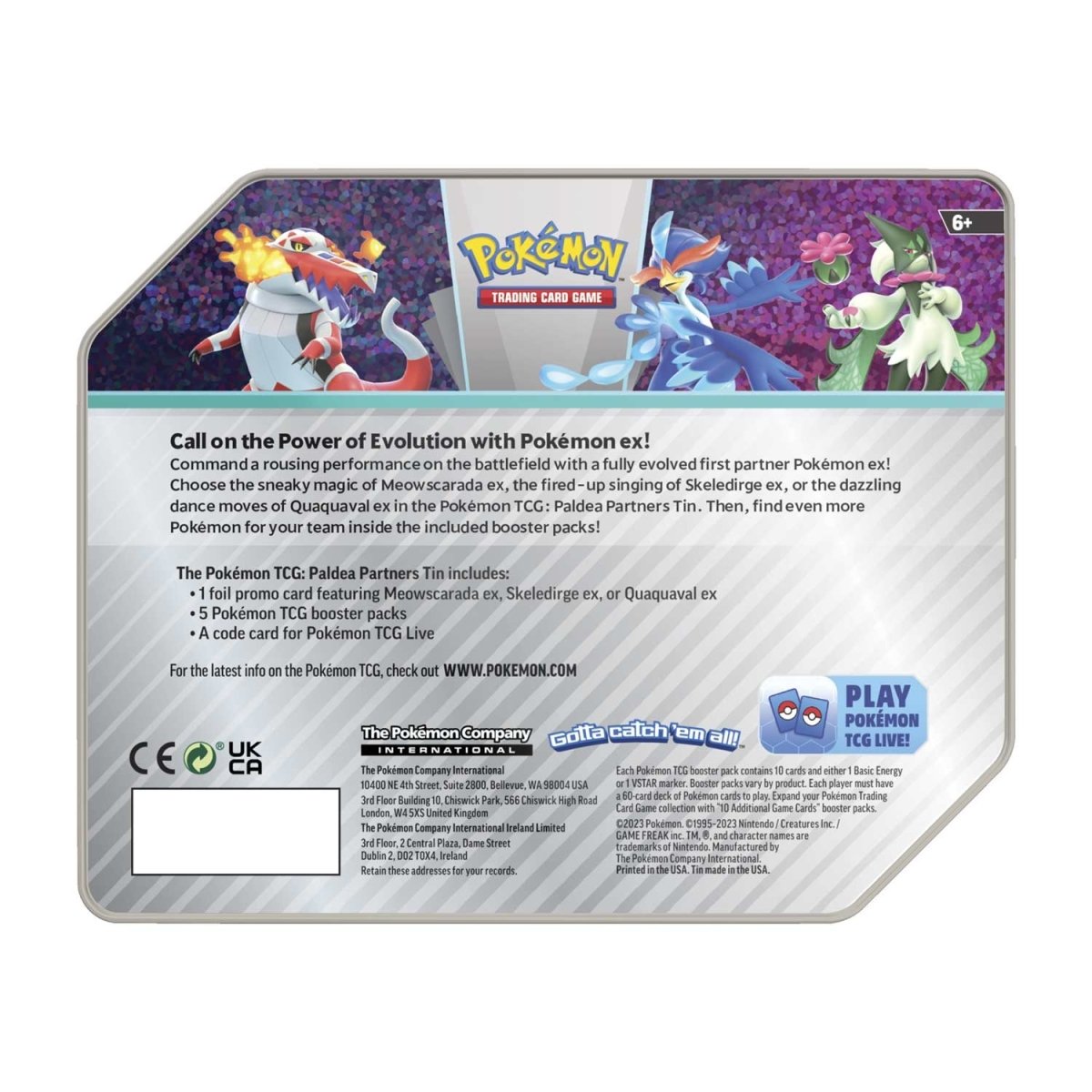 Pokemon Paldea Legends Tins – Mothership Books and Games TX