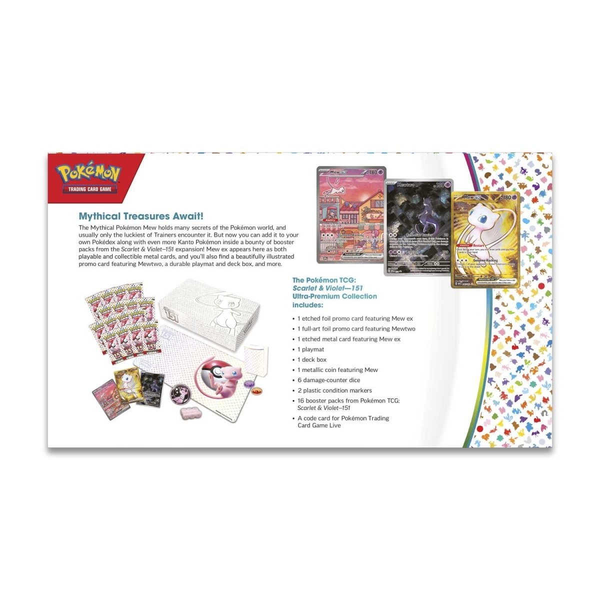 thumbnail image 2 of Pokémon TCG Scarlet & Violet 151 Ultra Premium Collection Box – 16 Packs, Mew Character, Factory Sealed 2 of 6