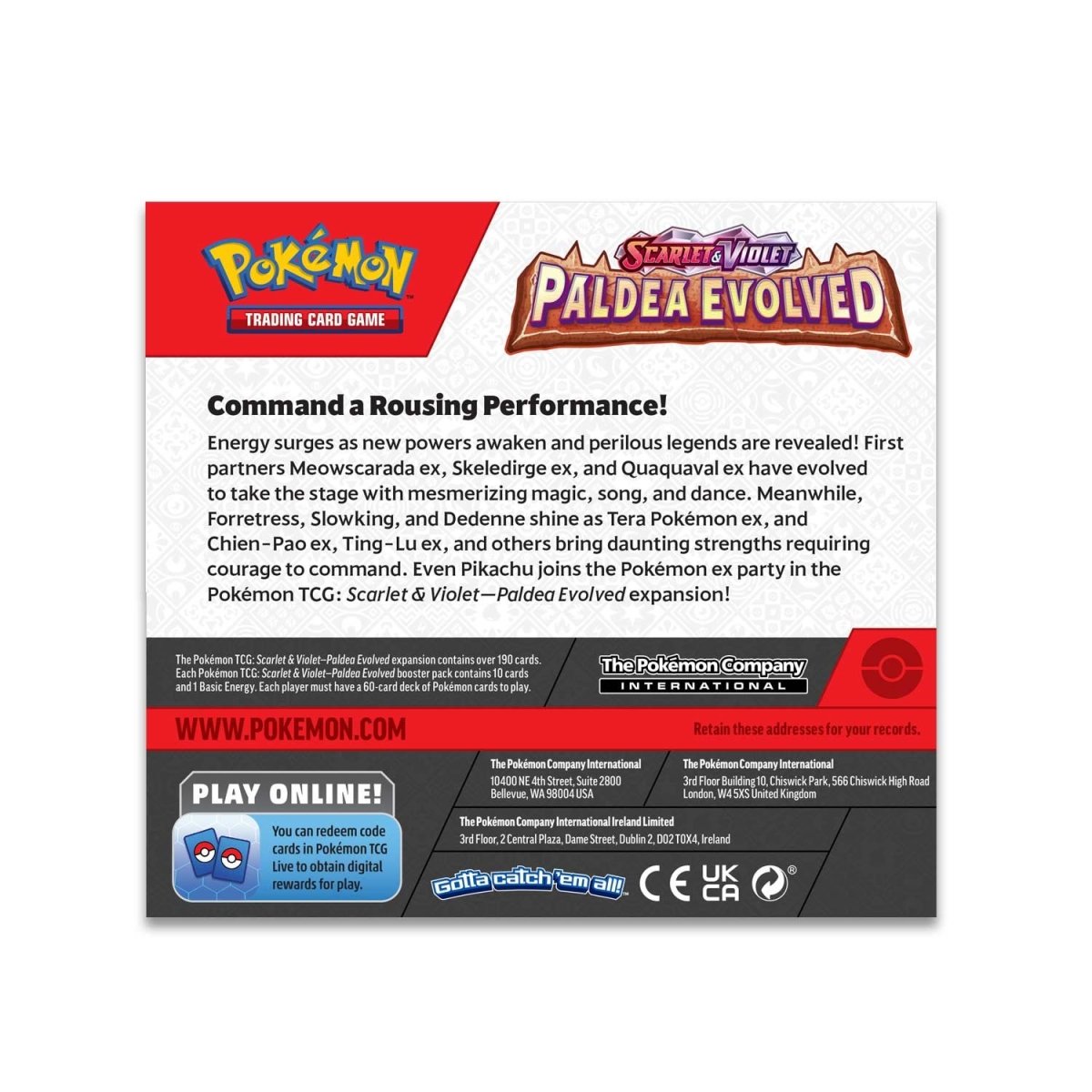 Booster Box Evoluções em Paldea Cartas Pokémon Tcg Copag