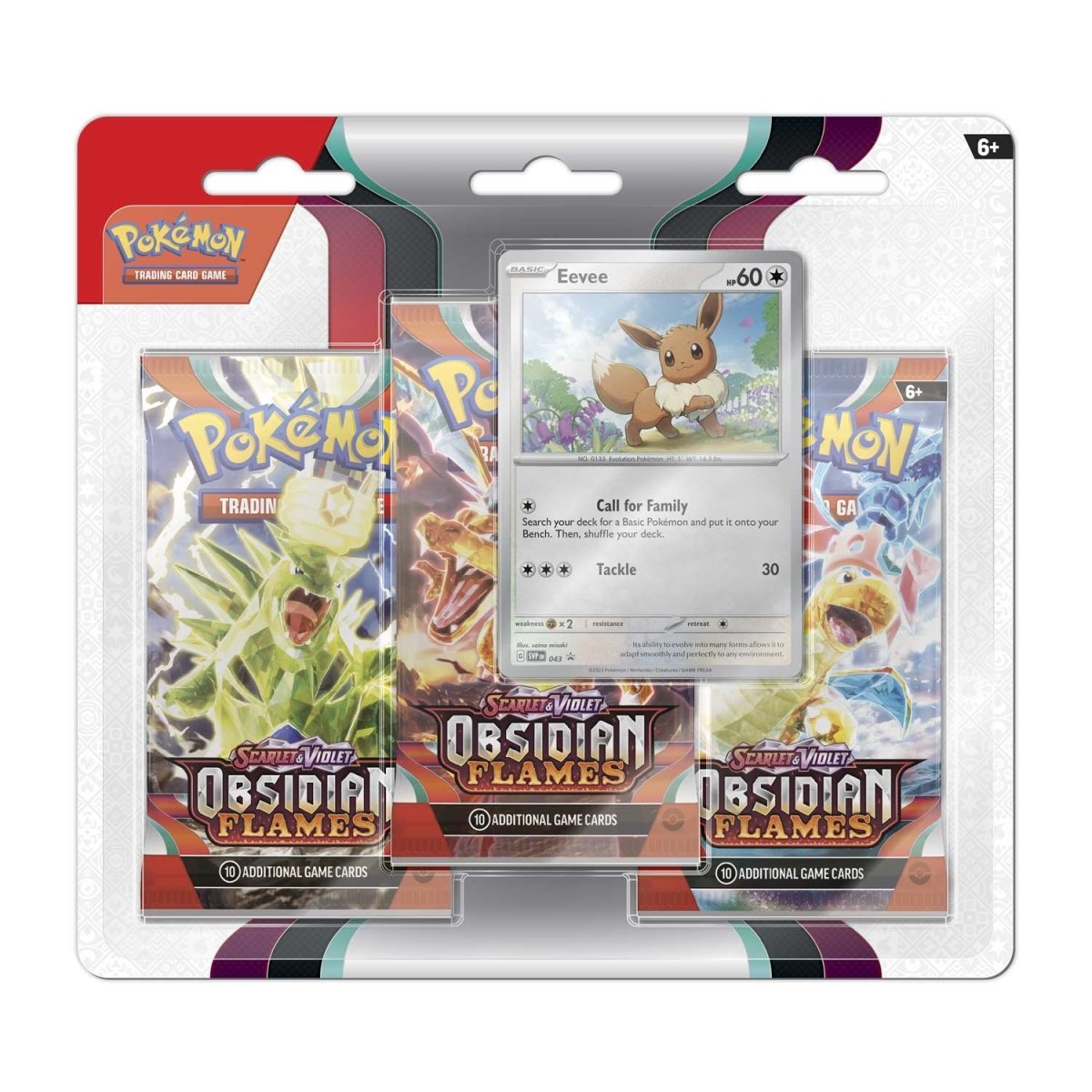 Pokémon TCG: Scarlet & Violet-Obsidian Flames 3 Booster Pokémon TCG: Scarlet & Violet-Obsidian Flames 3 Booster
