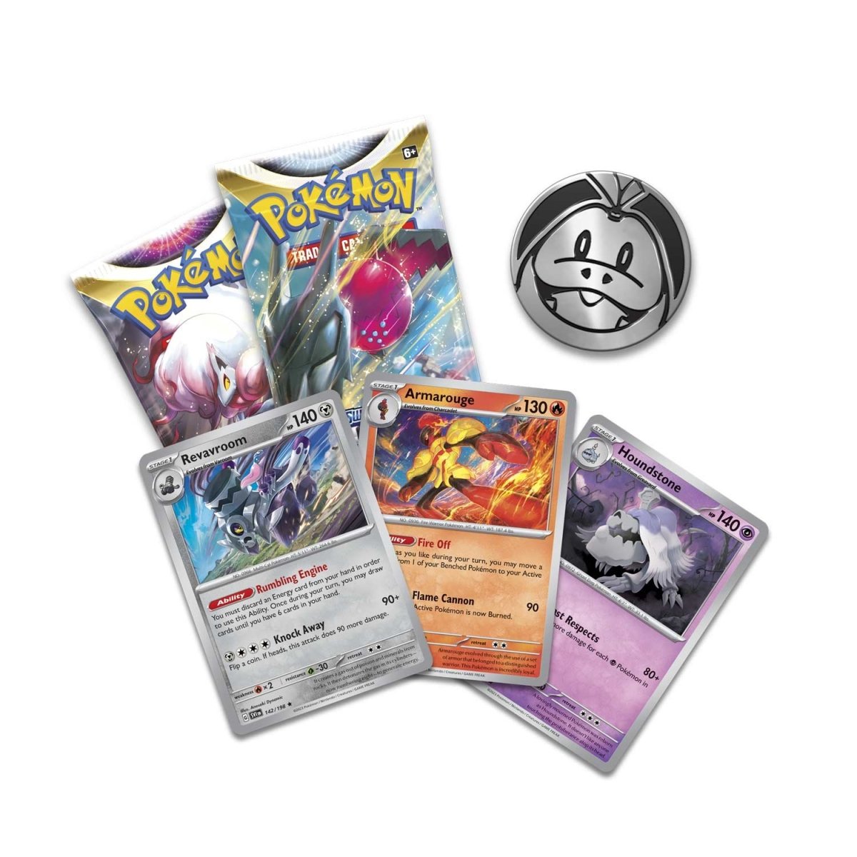 Pokémon TCG: Armarouge, Revavroom & Houndstone Cards with 2