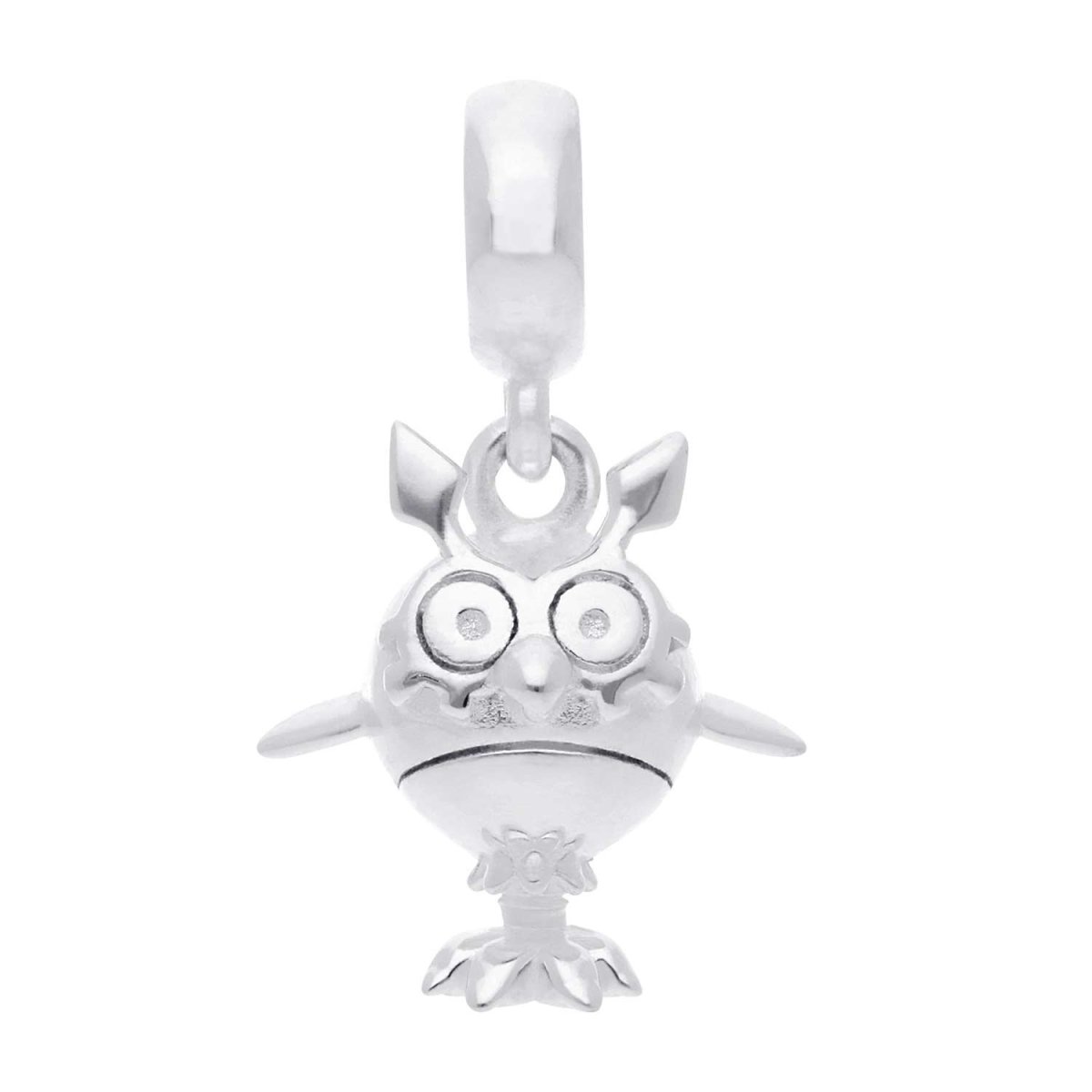 【最新入荷】 Pokémon Jewelry Dangle Silver Sterling Hoothoot Charms: - 記念グッズ