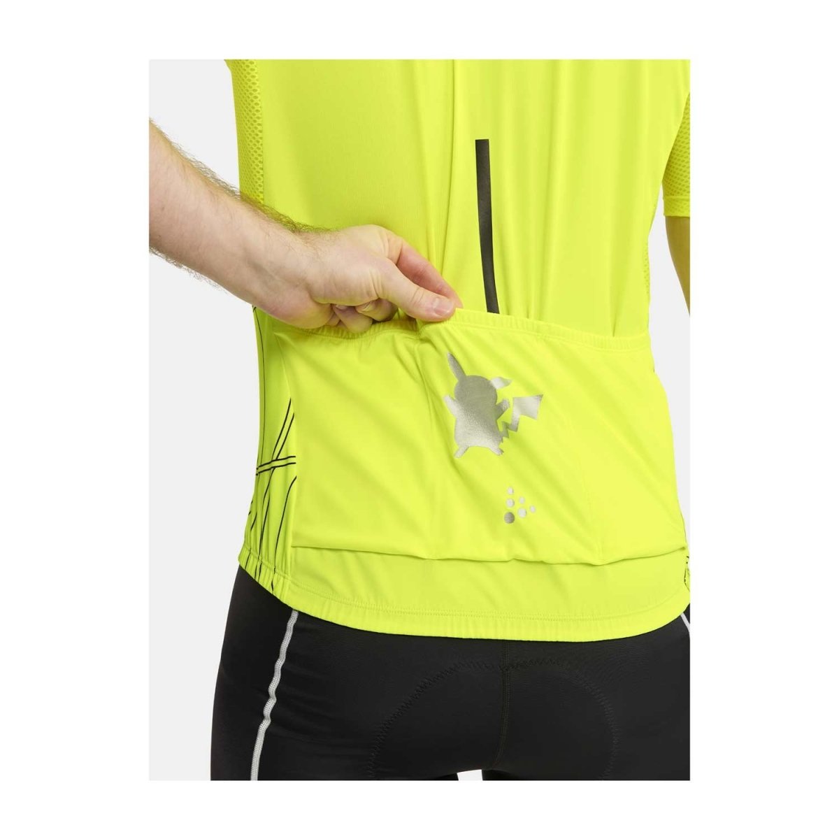 あーす　CRAFT×ポケモンコラボ　サイクルジャージS Pokémon Center × Craft: Pikachu Endur Lumen Yellow Jersey