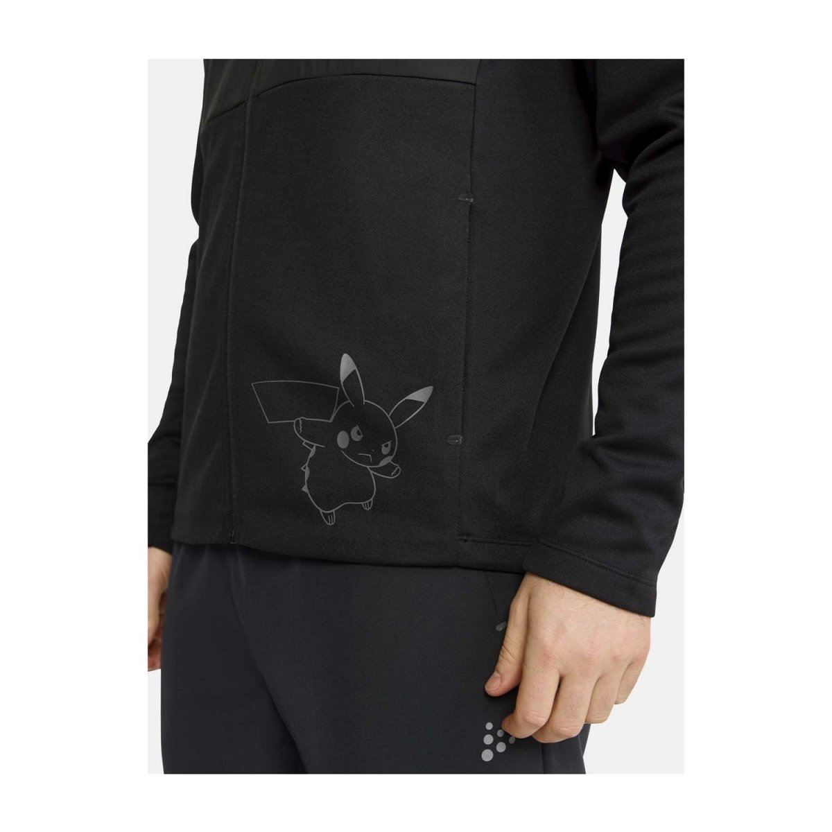 Pokémon Center × Craft: Pikachu Essence Black Jersey Hooded Jacket